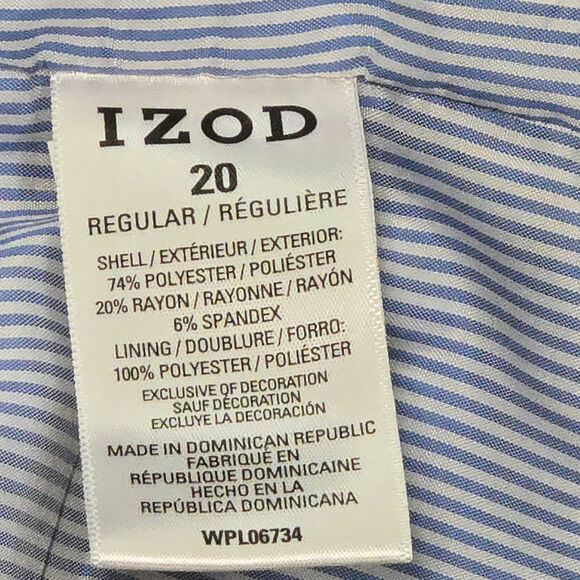 Izod Boys Blue Sport Coat. Size 20 Regular - Picture 6 of 6